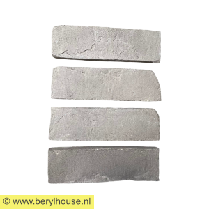 Baksteenstrippen grijs genuanceerd wasserstrich DF (per m2)