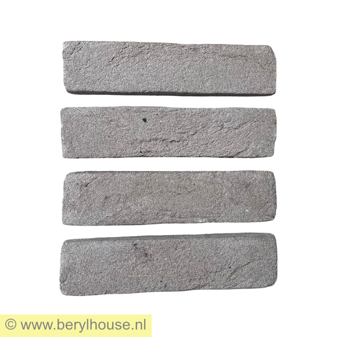 Baksteenstrippen grijs handvorm WF (per m2)