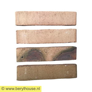 Baksteenstrippen brons rood genuanceerd wasserstrich WF (per m2)