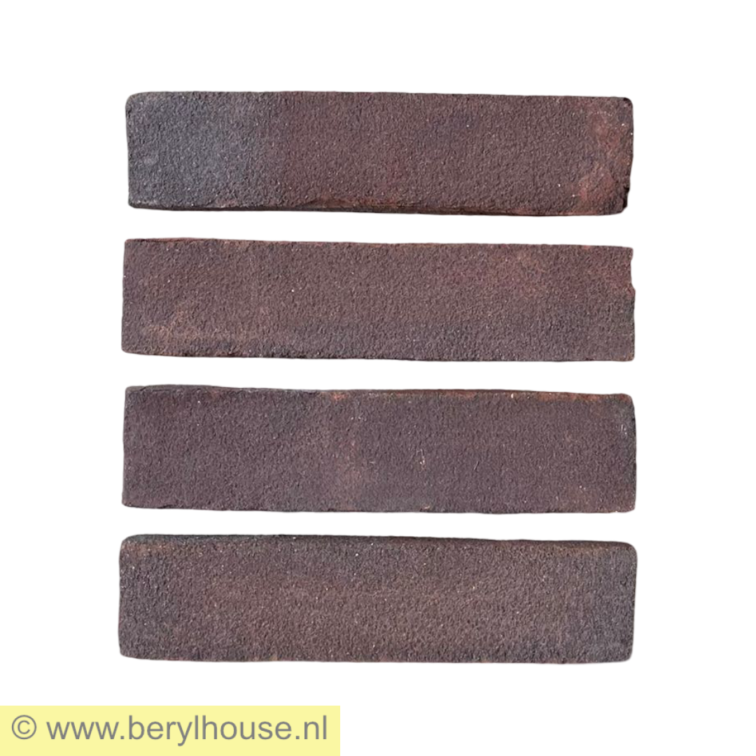 Baksteenstrippen bruin paars vormbak WF (per m2)