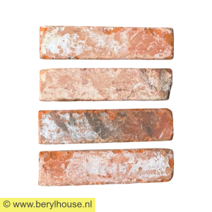 Baksteenstrippen rood genuanceerd getrommeld WF (per m2)