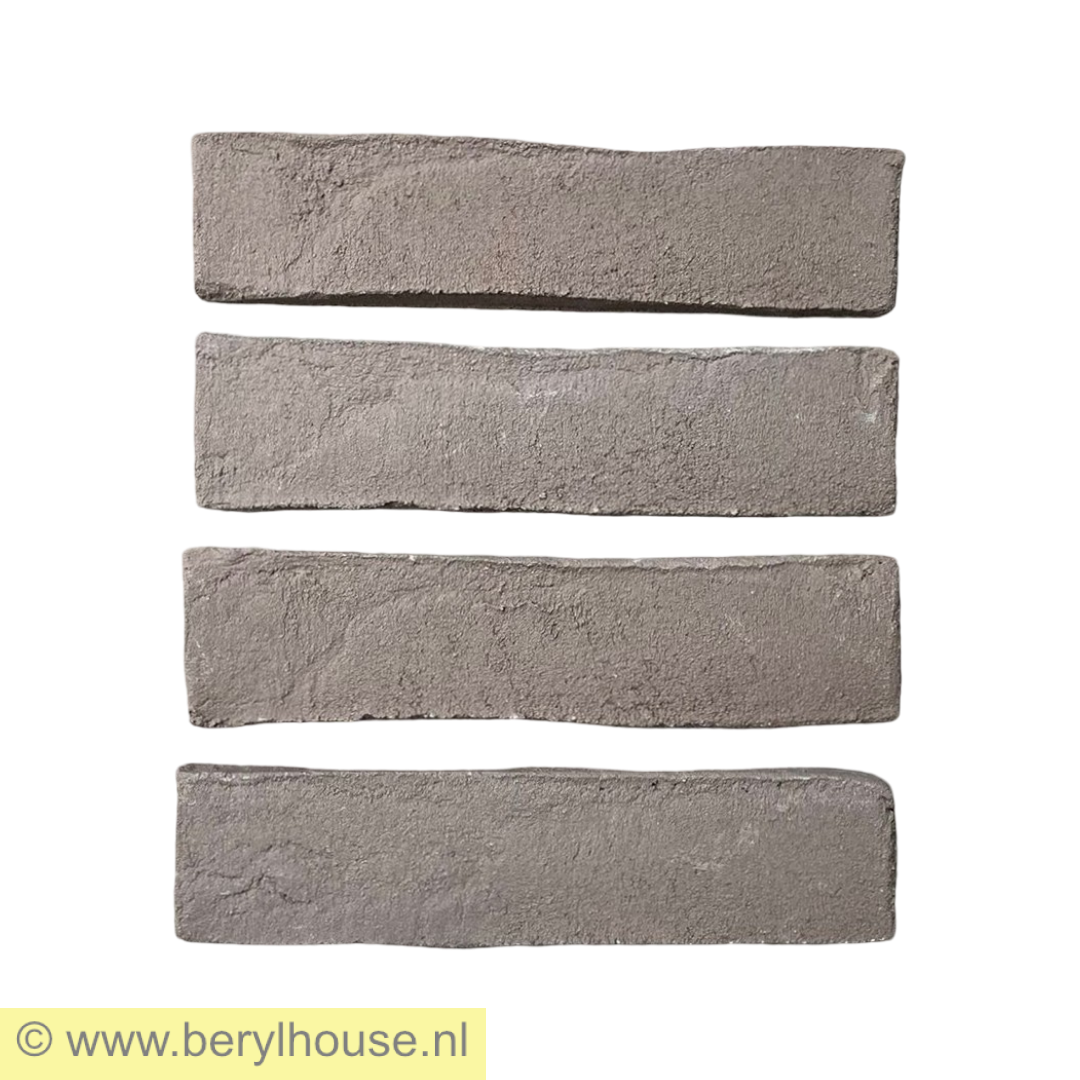 Baksteenstrippen grijs wasserstrich WF (per m2)