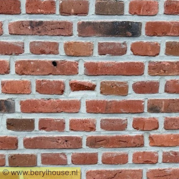 Metselstenen rood genuanceerd gesinterd wasserstrich getrommeld WF (per stuk)