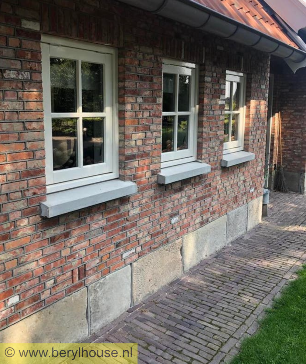 Metselstenen kloostermoppen rood 250x120x65 mm (per m2)