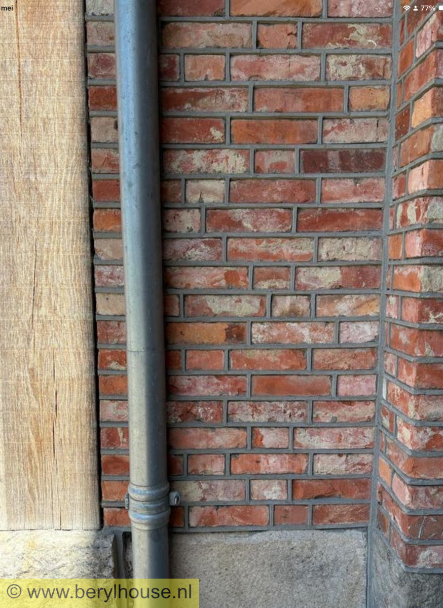 Metselstenen kloostermoppen rood 250x120x65 mm (per m2)