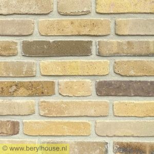 Metselstenen geel genuanceerd gesinterd wasserstrich getrommeld WF (per stuk)